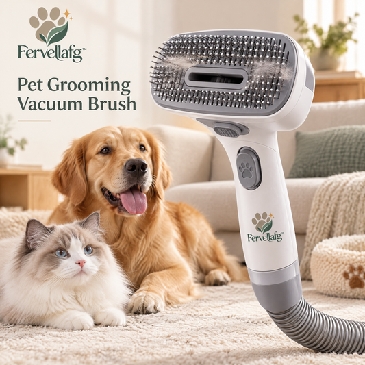 Fervellafg™ Pet Grooming Vacuum Brush