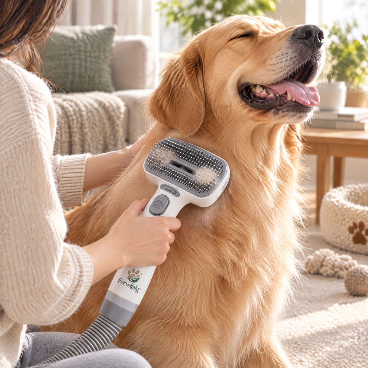 Fervellafg™ Pet Grooming Vacuum Brush