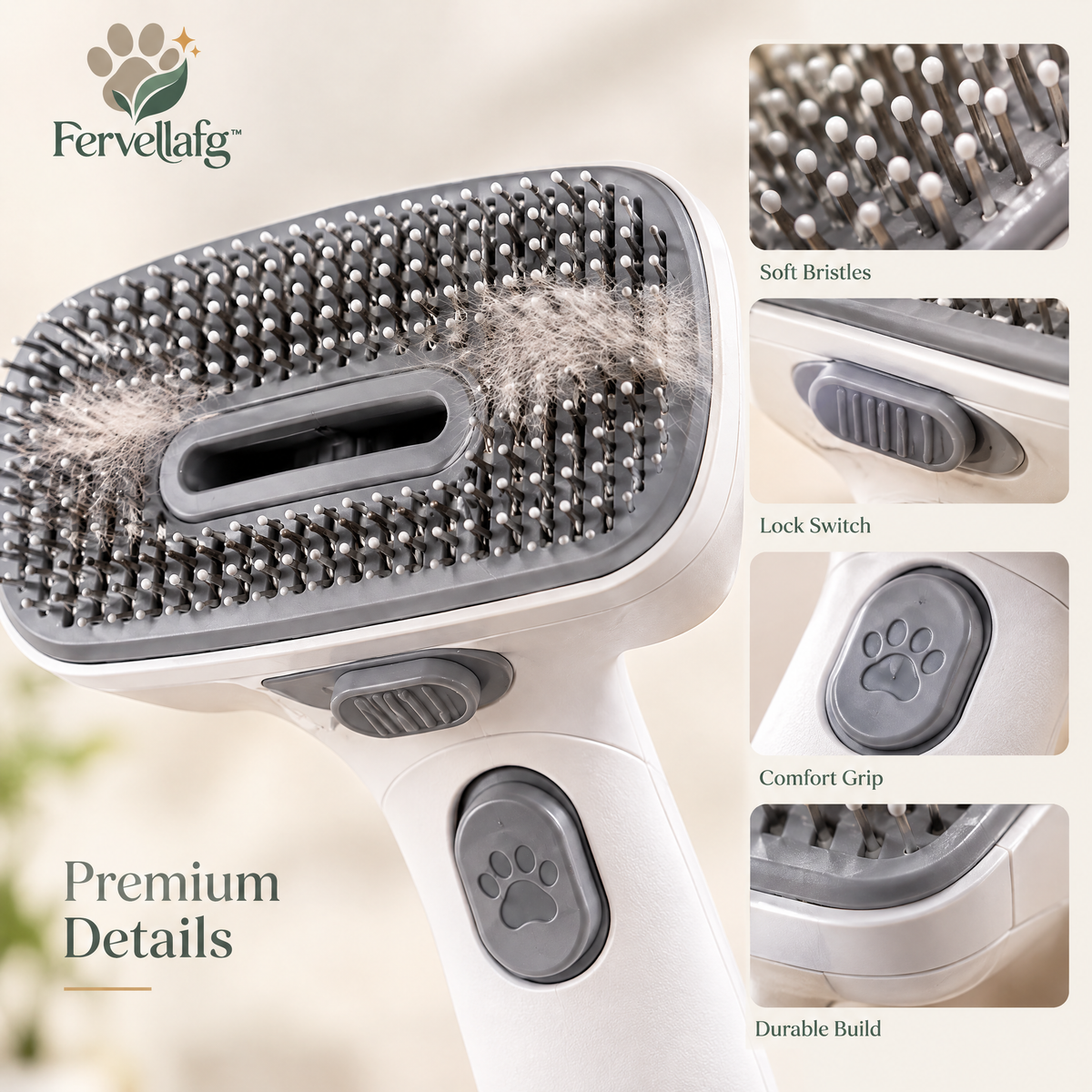 Fervellafg™ Pet Grooming Vacuum Brush